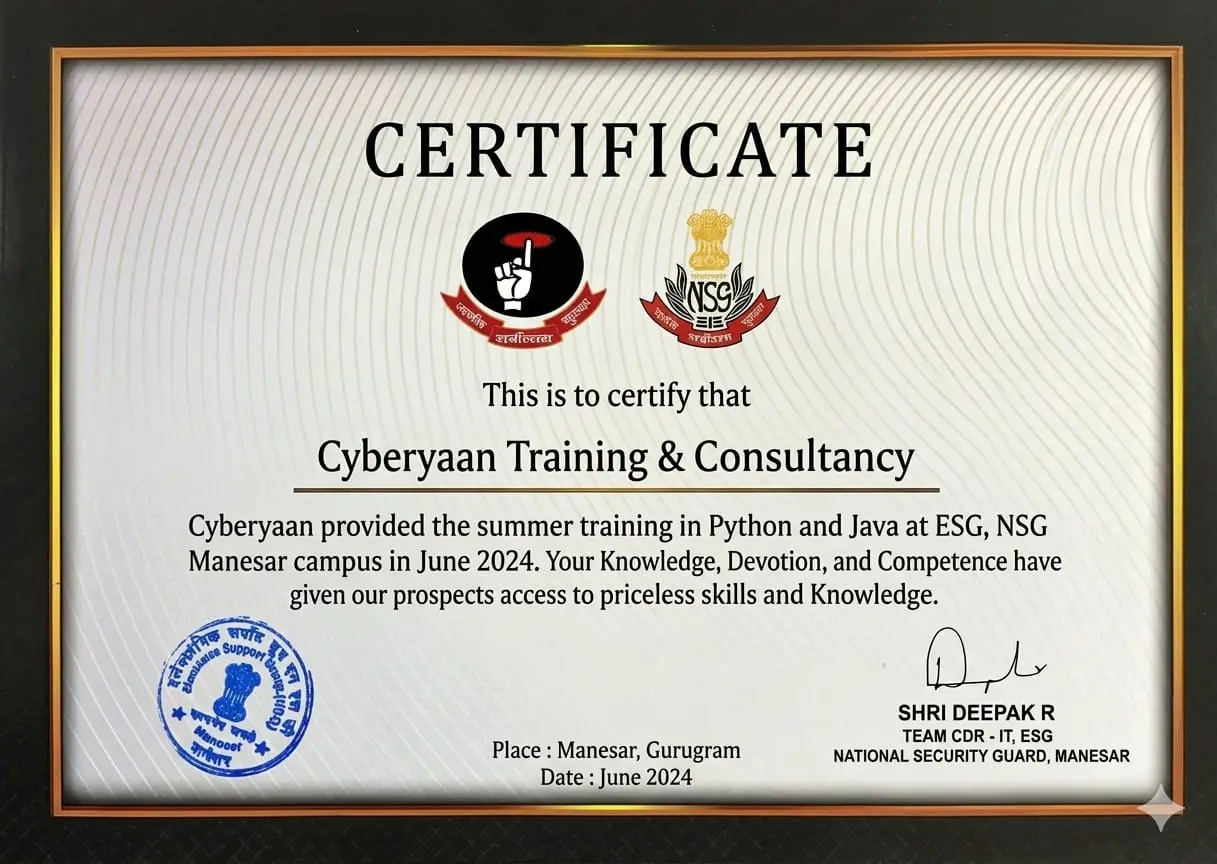 DevCreate Hackathon Certificate